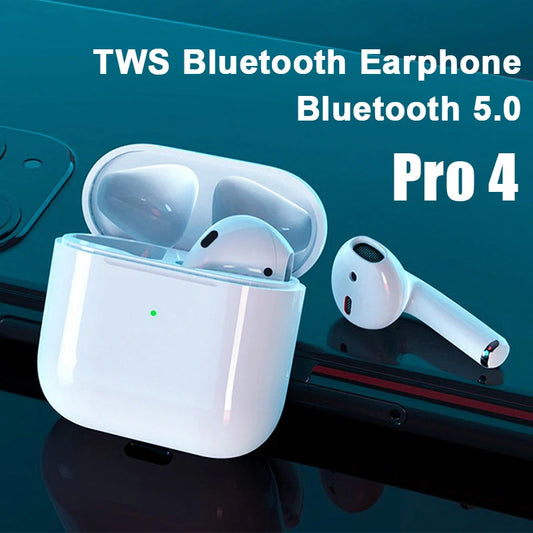Air Pro 4 TWS Wireless Headphones Earphone Bluetooth-compatible 5.0 Waterproof Headset with Mic for Xiaomi iPhone Pro4 Earbuds
